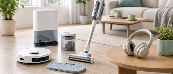 Clean Floor Lab themed Audible listening scene